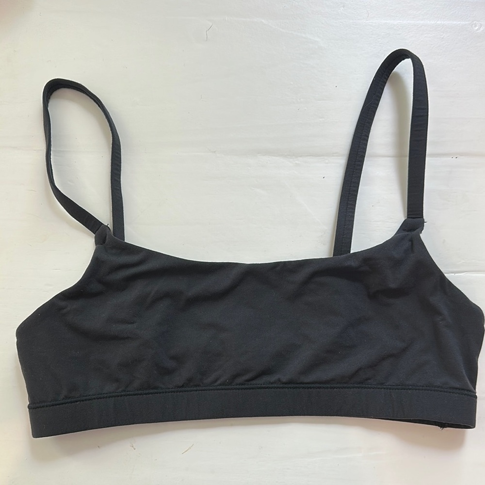 SKIMS Black Scoop Bralette
